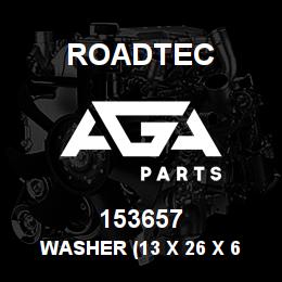 153657 Roadtec WASHER (13 X 26 X 6 MM THK) | AGA Parts