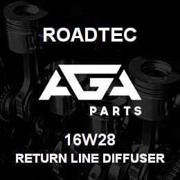 16W28 Roadtec RETURN LINE DIFFUSER 1 1/4"NPT | AGA Parts