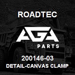 200146-03 Roadtec DETAIL-CANVAS CLAMP BAR 44 1/4 | AGA Parts