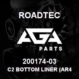 200174-03 Roadtec C2 BOTTOM LINER (AR400F) | AGA Parts