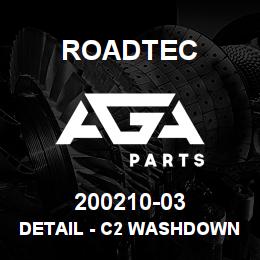 200210-03 Roadtec DETAIL - C2 WASHDOWN PANEL | AGA Parts