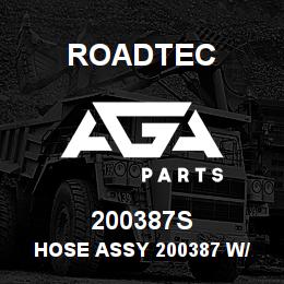 200387S Roadtec HOSE ASSY 200387 W/ SLEEVE | AGA Parts