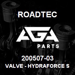 200507-03 Roadtec VALVE - HYDRAFORCE SHUTTLE 6 SAE | AGA Parts
