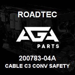 200783-04A Roadtec CABLE C3 CONV SAFETY ROPE 150" | AGA Parts