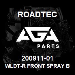 200911-01 Roadtec WLDT-R FRONT SPRAY BAR-CH686 | AGA Parts