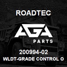 200994-02 Roadtec WLDT-GRADE CONTROL OUTER ARM | AGA Parts