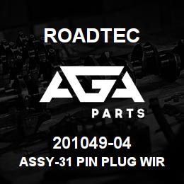 201049-04 Roadtec ASSY-31 PIN PLUG WIRING (QSX-15) | AGA Parts