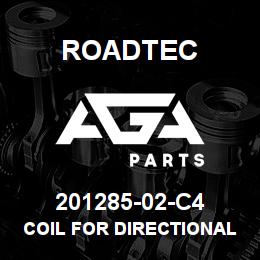 201285-02-C4 Roadtec COIL FOR DIRECTIONAL VALVE 12 VOLT | AGA Parts