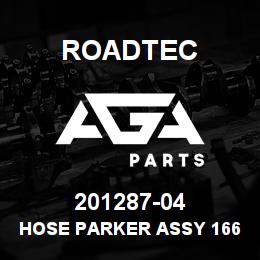 201287-04 Roadtec HOSE PARKER ASSY 166" O.A. LENGTH | AGA Parts