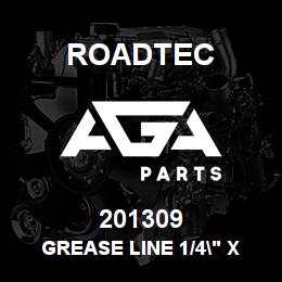 201309 Roadtec GREASE LINE 1/4" X 105 FLEX HOSE | AGA Parts