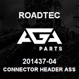 201437-04 Roadtec CONNECTOR HEADER ASSEMBLY | AGA Parts