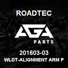201603-03 Roadtec WLDT-ALIGNMENT ARM PIN | AGA Parts