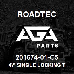 201674-01-C5 Roadtec 4" SINGLE LOCKING TRACKS (TOP SET) | AGA Parts