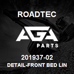 201937-02 Roadtec DETAIL-FRONT BED LINER | AGA Parts