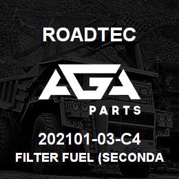 202101-03-C4 Roadtec FILTER FUEL (SECONDARY TIER 2) | AGA Parts