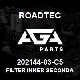 202144-03-C5 Roadtec FILTER INNER SECONDARY AIR FILTER | AGA Parts