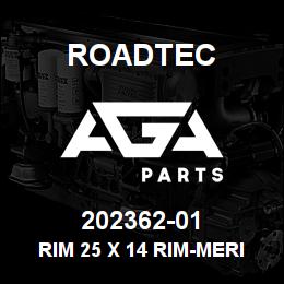202362-01 Roadtec RIM 25 X 14 RIM-MERITOR AXLE | AGA Parts