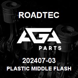 202407-03 Roadtec PLASTIC MIDDLE FLASHING-BLK PLASTIC | AGA Parts
