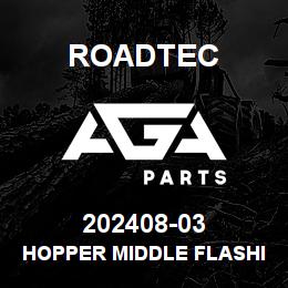 202408-03 Roadtec HOPPER MIDDLE FLASHING SUPPORT | AGA Parts