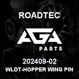 202409-02 Roadtec WLDT-HOPPER WING PIN | AGA Parts