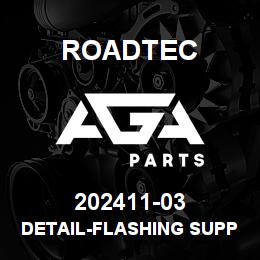 202411-03 Roadtec DETAIL-FLASHING SUPPORT SIDE BAR | AGA Parts