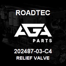 202487-03-C4 Roadtec RELIEF VALVE | AGA Parts