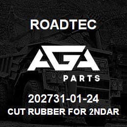 202731-01-24 Roadtec CUT RUBBER FOR 2NDARY.CONV.-51"LG. | AGA Parts