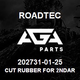 202731-01-25 Roadtec CUT RUBBER FOR 2NDARY.CONV.-33 3/8" | AGA Parts