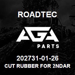 202731-01-26 Roadtec CUT RUBBER FOR 2NDARY.CONV.-30 3/8" | AGA Parts
