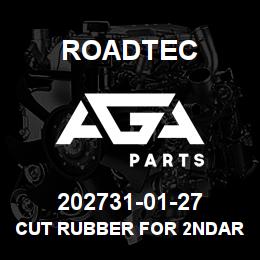 202731-01-27 Roadtec CUT RUBBER FOR 2NDARY.CONV.-127"LG. | AGA Parts