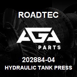 202884-04 Roadtec HYDRAULIC TANK PRESSURIZING CAP | AGA Parts