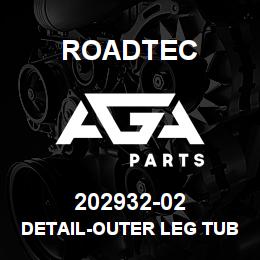 202932-02 Roadtec DETAIL-OUTER LEG TUBE BUSHING | AGA Parts