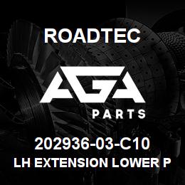 202936-03-C10 Roadtec LH EXTENSION LOWER PLATE | AGA Parts