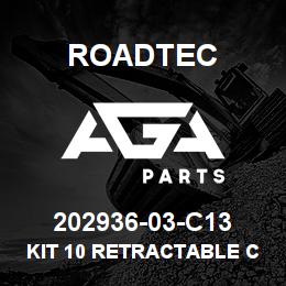 202936-03-C13 Roadtec KIT 10 RETRACTABLE CORD | AGA Parts
