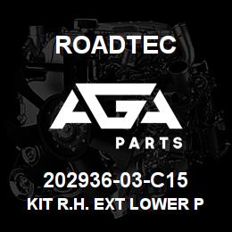 202936-03-C15 Roadtec KIT R.H. EXT LOWER PLATE | AGA Parts