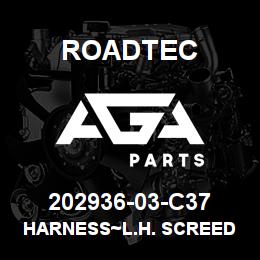 202936-03-C37 Roadtec HARNESS~L.H. SCREED BOX TO TRACTOR | AGA Parts
