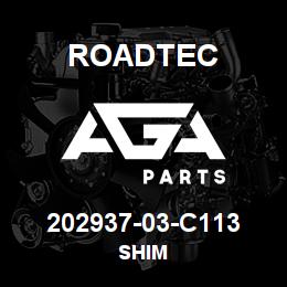 202937-03-C113 Roadtec SHIM | AGA Parts