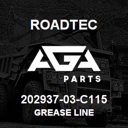 202937-03-C115 Roadtec GREASE LINE | AGA Parts