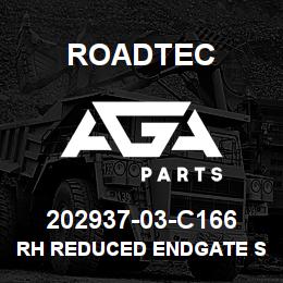202937-03-C166 Roadtec RH REDUCED ENDGATE SKID RUNNER | AGA Parts