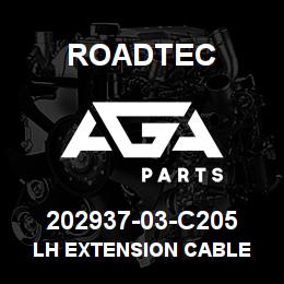 202937-03-C205 Roadtec LH EXTENSION CABLE | AGA Parts