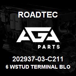 202937-03-C211 Roadtec 6 WSTUD TERMINAL BLOCK | AGA Parts