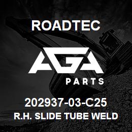 202937-03-C25 Roadtec R.H. SLIDE TUBE WELD | AGA Parts