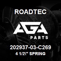 202937-03-C269 Roadtec 4 1/2" SPRING | AGA Parts