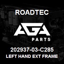 202937-03-C285 Roadtec LEFT HAND EXT FRAME SERVICE KIT | AGA Parts