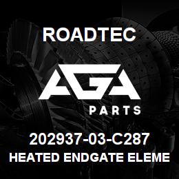 202937-03-C287 Roadtec HEATED ENDGATE ELEMENT | AGA Parts