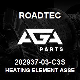 202937-03-C3S Roadtec HEATING ELEMENT ASSEMBLY | AGA Parts