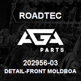 202956-03 Roadtec DETAIL-FRONT MOLDBOARD SHIM | AGA Parts