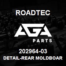 202964-03 Roadtec DETAIL-REAR MOLDBOARD SHIM | AGA Parts
