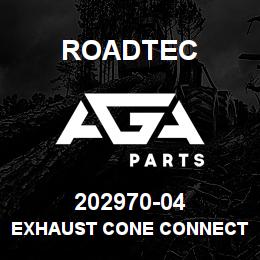 202970-04 Roadtec EXHAUST CONE CONNECTOR - 4" | AGA Parts