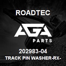 202983-04 Roadtec TRACK PIN WASHER-RX-500 | AGA Parts